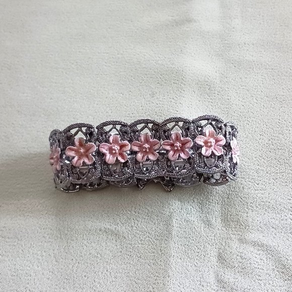 Butterfly Bracelet Rhinestones Stretch - Picture 3 of 3